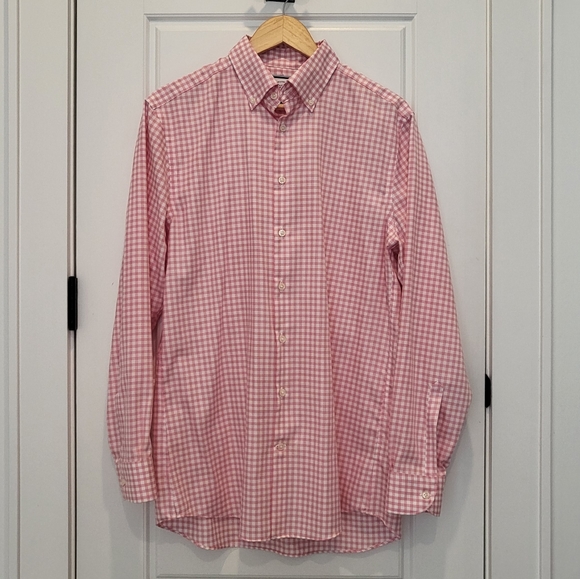 gingham Button-down Dress Shirt - Picture 1 of 8